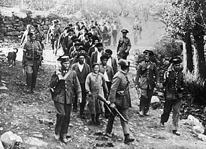 Column of Guardias Civiles during the 1934 Asturian Revolution, Brañosera