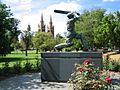 Don Bradman statue at Adelaide Oval