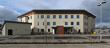 Keynsham Health Centre, from south