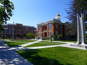 Downtown Logan, with courthouse