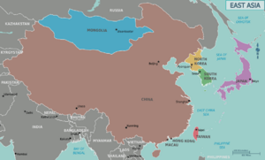 Map of East Asia