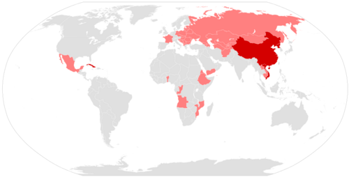 Map of state atheism