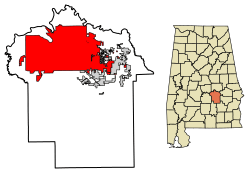 Location within Montgomery County