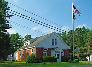 Lee Town Hall, listed on the New Hampshire State Register of Historic Places