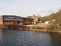 Building supplies yard and canal, Horsenden - geograph.org.uk - 653776