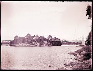 Chain Bridge glass negative