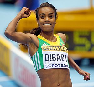 Genzebe Dibaba by Augustas Didzgalvis