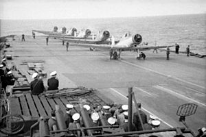 HMS Ark Royal planes