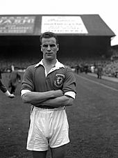 John Charles, Wales versus Scotland, Ninian Park, 1954