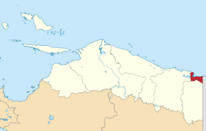 Location in Papua Province