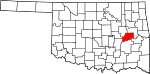 State map highlighting McIntosh County