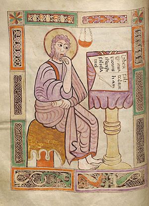 Matthew, from Cutbercht Gospels