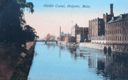Middle Canal Postcard, Holyoke, Massachusetts (c 1907)