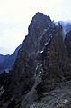 Mt kenya point john showing couloir