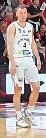 Nikola Radičevič with the Lietkabelis Panevėžys during Game 5 of the 2022 LKL Finals.jpg