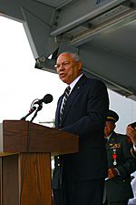 Powell at Dedication