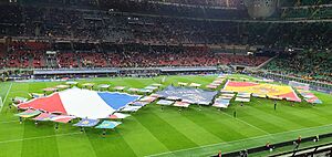 Pre-show of the Nations League finals 2021 in Milan, Italy