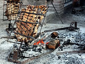 Preparing the Asado