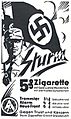 SA Sturm Cigarette Company ad