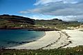 Sandy beach by Sanday roadbridge - geograph.org.uk - 304179