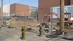 Spalding University's green space construction