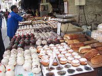 Sufganiyot at Mahane Yehuda shuk