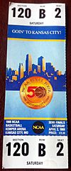 1988 NCAA Men's Division I Basketball Tournament - National Semifinals (ticket)