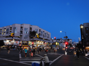 Intersection of 6th and Alvarado streets in the neighborhood, 2018