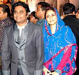 A R Rahman,Saira Banu From The Audio release of 'Enthiran - The Robot'