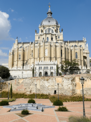 Almudena Cathedral in Madrid Spain