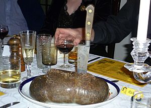 Haggis at a Burns Supper