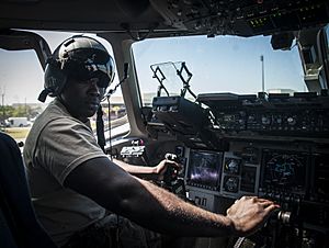 Joshua Henry in C-17 Globemaster III