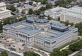 Thomas Jefferson Building Aerial by Carol M. Highsmith