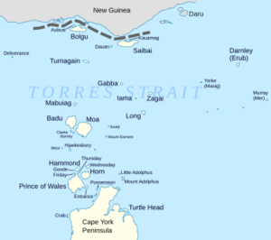 Torres Strait Islands map