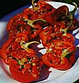 Vegetarian stuffed peppers from fruitsandveggiesmatter.gov