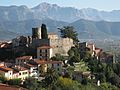 Ameglia Castle with Apuan Alps