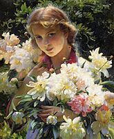 Charles Courtney Curran (1915) Peonies