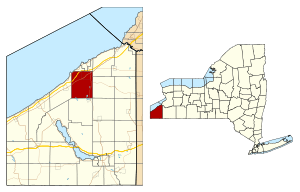 Location in Chautauqua County and New York