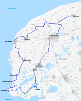 Elfstedentocht routekaart OSM