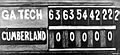 GT Cumberland 222 scoreboard