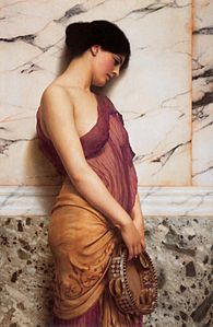 Godward-The Tambourine Girl-1906