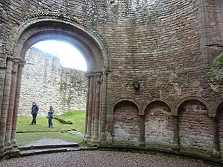 Ludlow Castle chapel interior, 2010