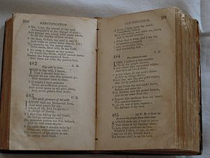 Nineteenth Century Methodist Hymnal in Barratt's Chapel Museum, Frederica, Delaware