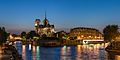 Notre-Dame de Paris and Île de la Cité at dusk 140516 1