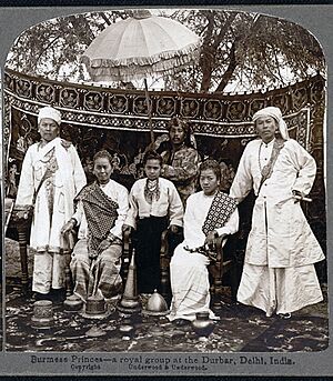 Shan saophas (sawbwas) at the Durbar, Delhi, India