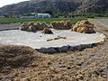 Threshing place, Santorini, Greece