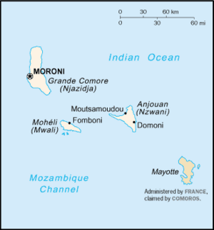 Comoros-CIA WFB Map