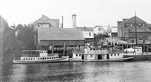 Coquille, Oregon, waterfront ca.1908-1914