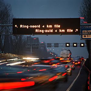 DRIP op A13 voor Kleinpolderplein