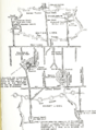 Diagram of mine warfare, tunnels, galleries and ventilation